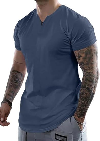 Men's Casual V-Neck T-Shirt