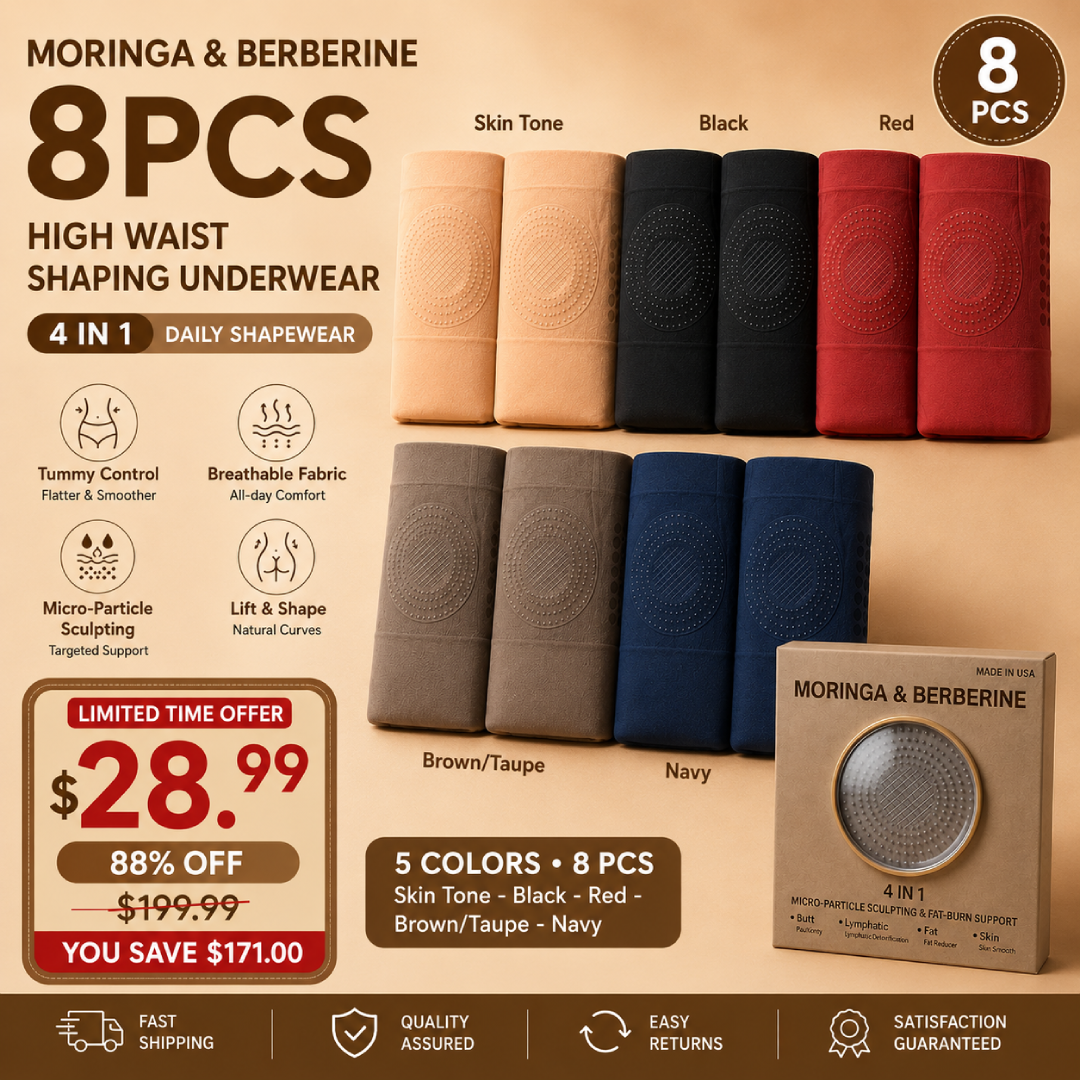 Official Brand Store | 🛡️2026 Moringa & Berberine 4-in-1 Micro-Particle Shaping & Fat Burning Shorts