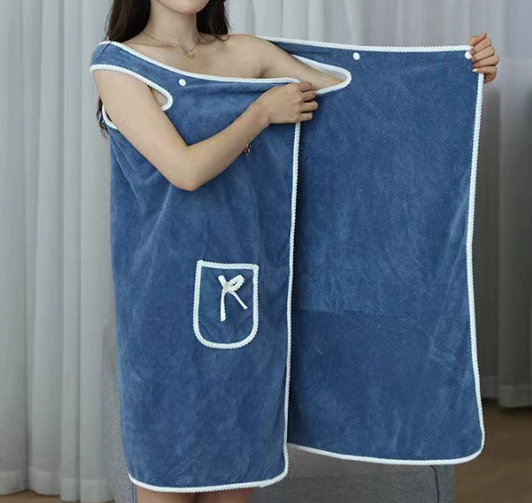 [Quick-Dry & Super Absorbent] Wearable Bath Towel & Skirt 2-in-1