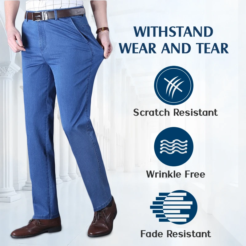6-Pack Men’s Classic Straight-Fit Stretch Jeans