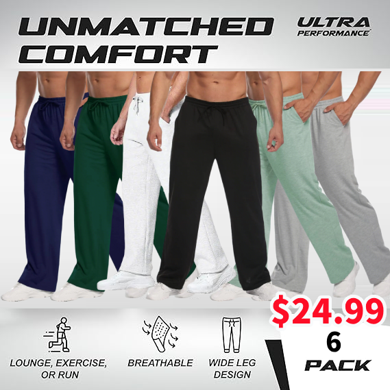Men's straight casual sports pants