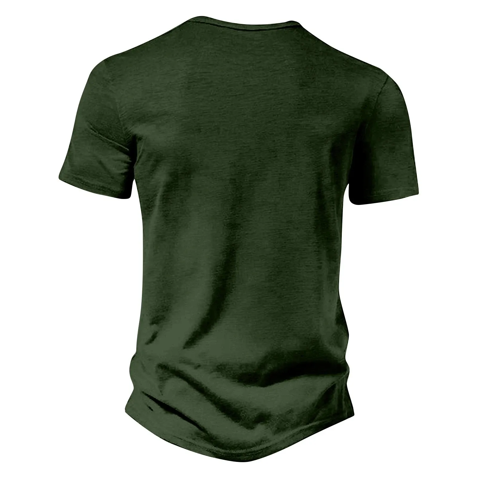 ⏰ TODAY ONLY🔥Clearance Sale!🔥 Men's Casual Solid Color Vintage Loose Pocket Short Sleeve Button-down Henley Shirt