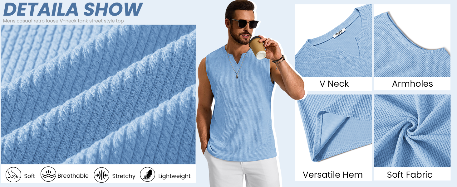 mens knit tank top
