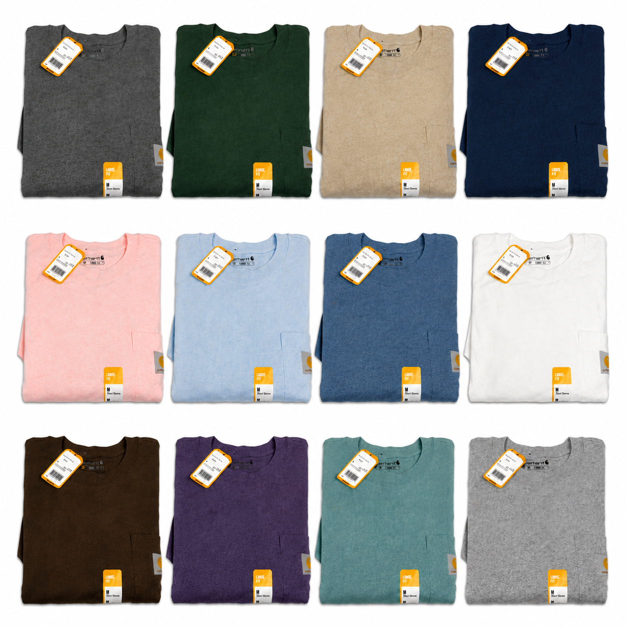 🔥Last Day Promotion!🔥CHT Men's WIP TEE Workwear Heavyweight Short-Sleeve T-Shirt - Loose Fit