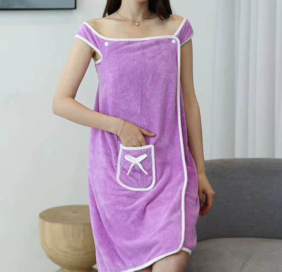 [Quick-Dry & Super Absorbent] Wearable Bath Towel & Skirt 2-in-1