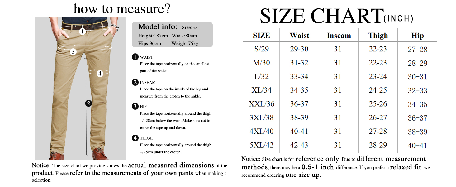 Match Mens Slim Tapered Flat Front Casual Pants