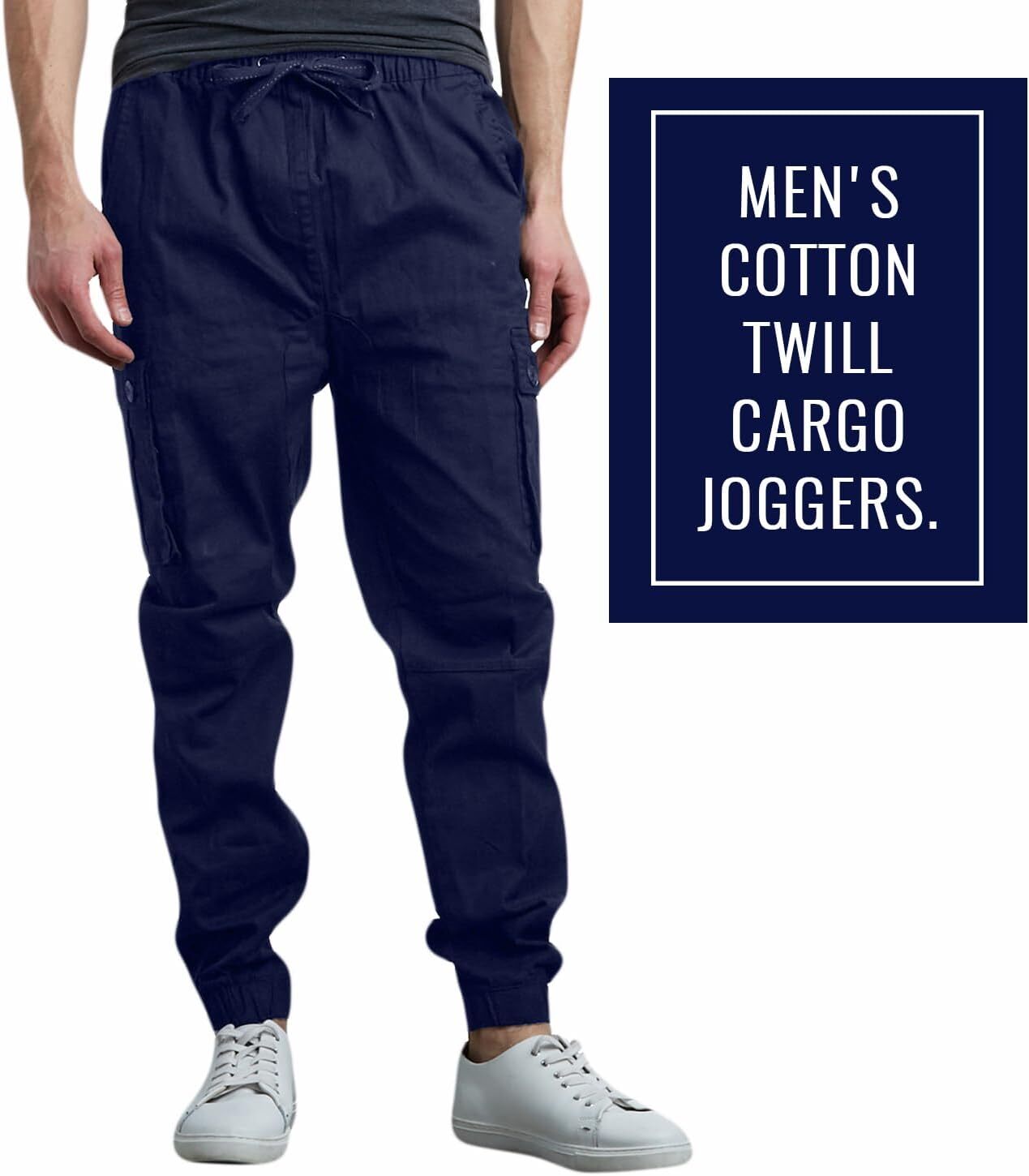 Last Day Promotion🔥3-Pack Men's Cotton Flex Stretch Cargo CombatJogger Pants (Sizes, S-6XL)