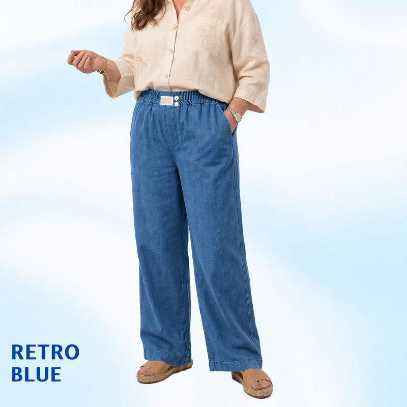 🏆Hot Sale⚡ SoftStretch™ High-Waist Comfort Jeans – Premium Stretch Denim