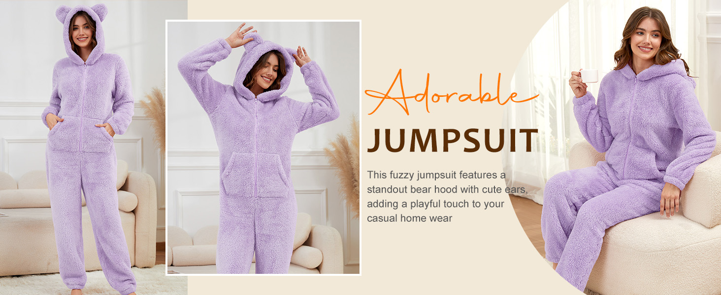 Women&amp;amp;#39;s Fuzzy Pullover &amp;amp;amp; Jogger Pajama Set