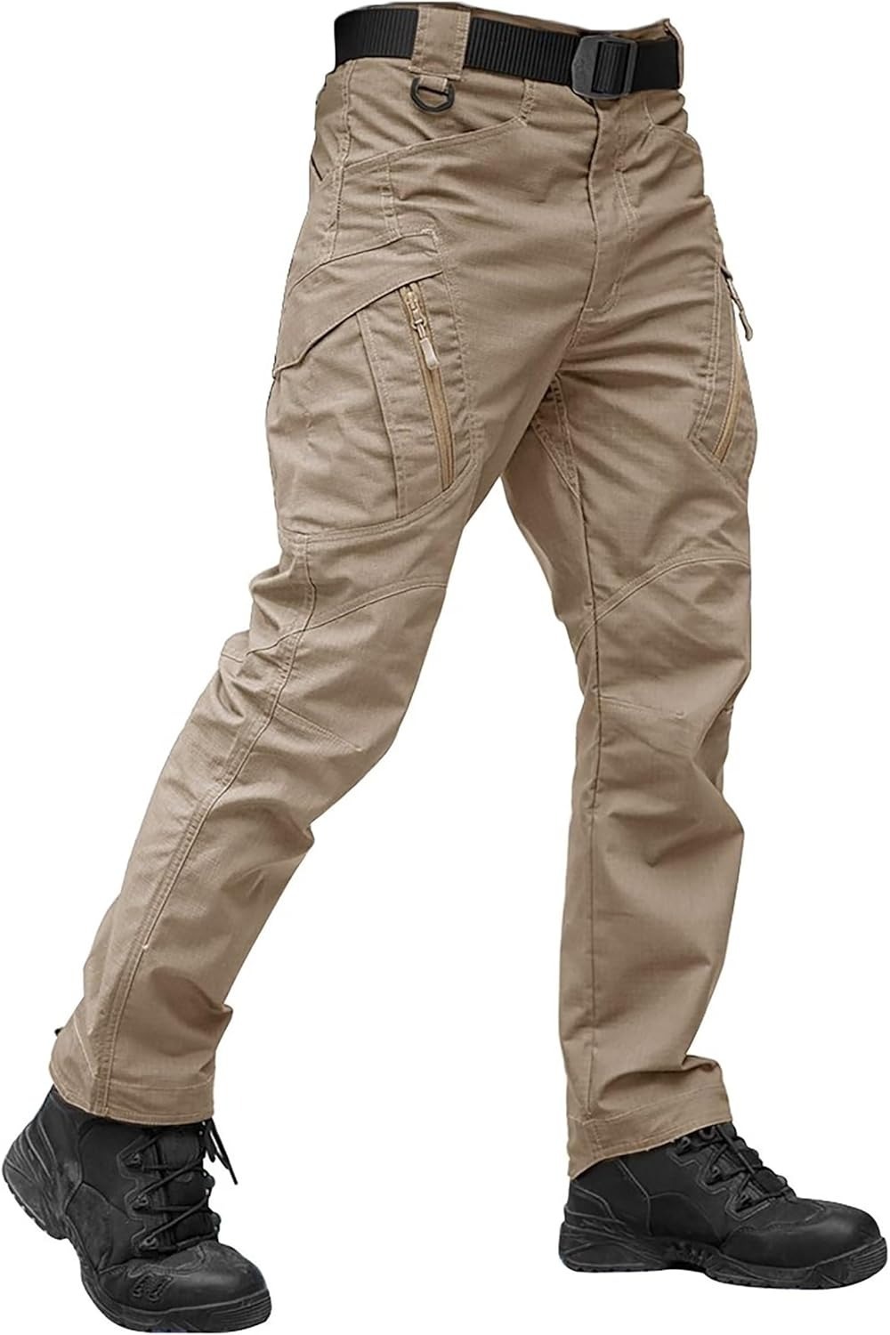 Men's Tactical Pants with 9 Pockets Rip-Stop Lightweight Work Hiking Pants FallFreshness