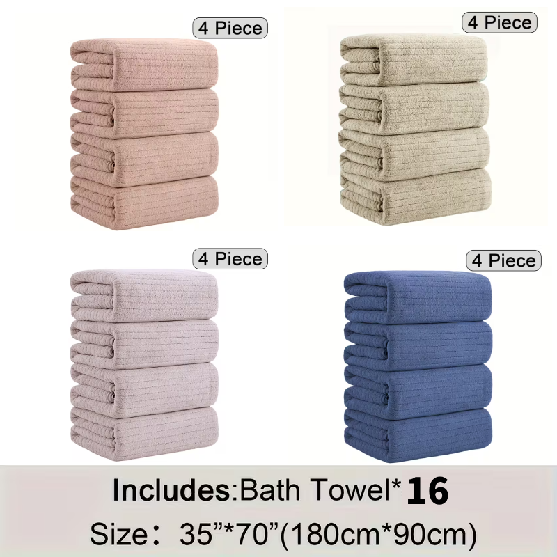 [8 Pack XL Bath Towels]35"x70" Extra Large Towel Microfiber Absorbent XL Bath Sheet Super Soft Bathroom Towels Set
