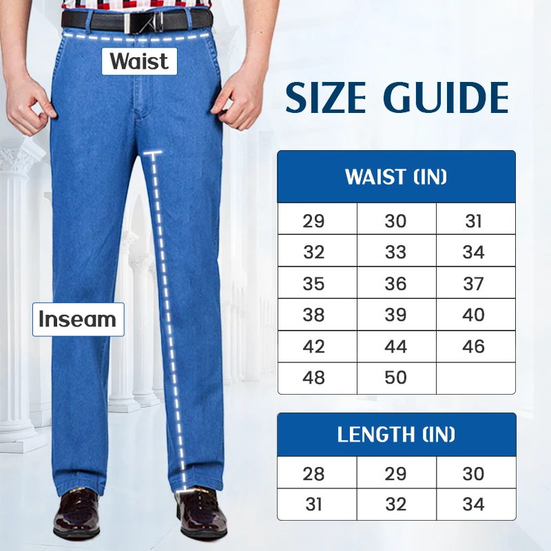 6-Pack Men’s Classic Straight-Fit Stretch Jeans