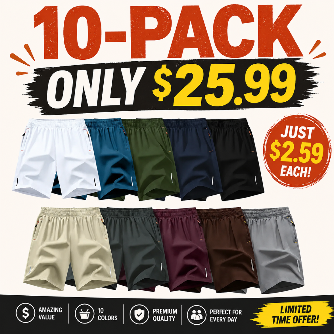 Men’s Ice Silk Athletic Shorts  Quick Dry Loose-Fit Lightweight Running Workout Gym Shorts with Pockets