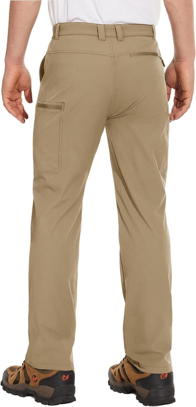 7-park Men's Hiking Pants 6 Pockets,Water Resistant Ripstop Outdoor Pants,Lightweight Quick Dry Fishing Work Pants