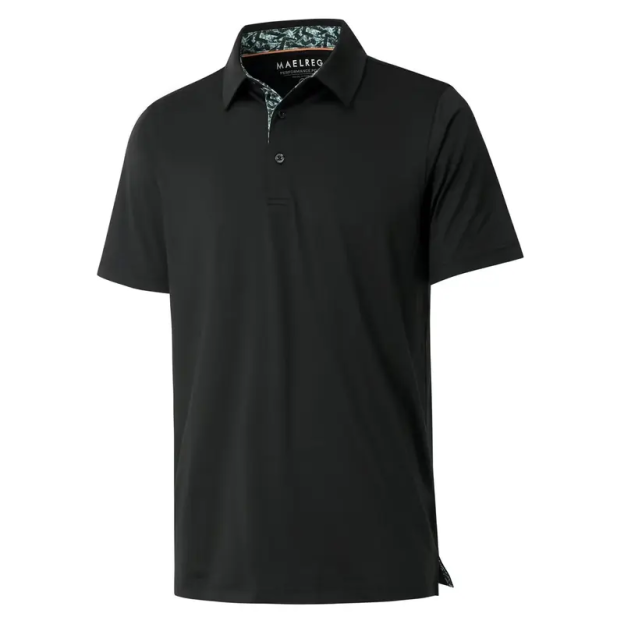 Men's Dry Fit Moisture Wicking Performance Short Sleeve Collared Polo Shirts for Casual Athletic Business