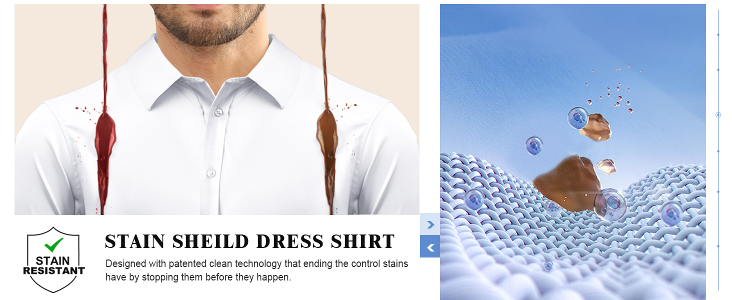 stain sheild dress shirt