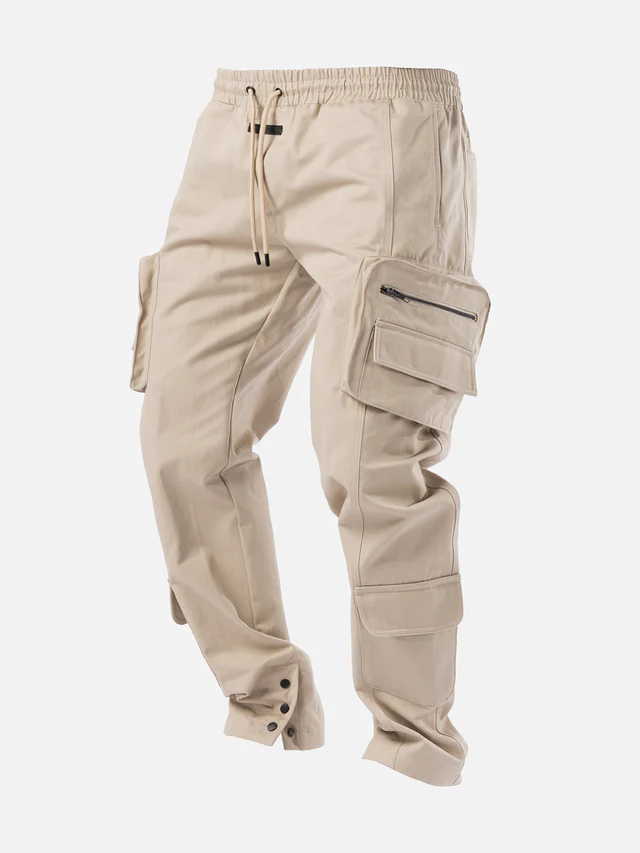 6-parks Unisex Street Style Plain Cotton Military Cargo Pants