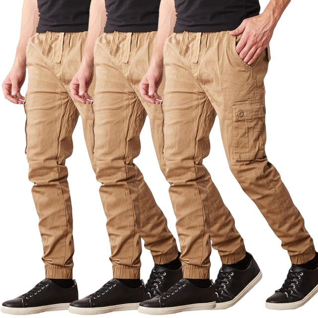 Last Day Promotion🔥3-Pack Men's Cotton Flex Stretch Cargo CombatJogger Pants (Sizes, S-6XL)