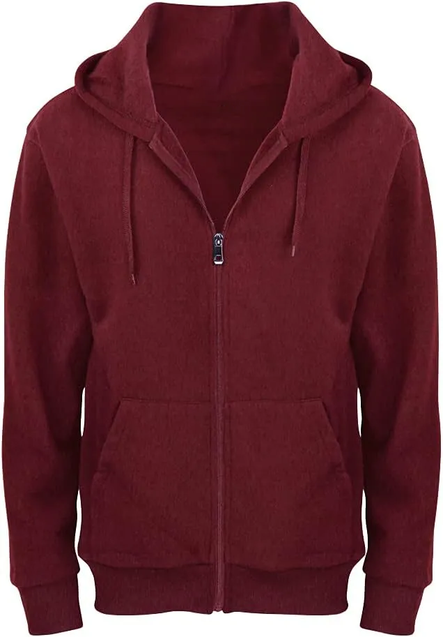 Gary Com Fleece Hoodies for Men Zipper Lightweight Spring Long Sleeve Active Mens Jackets Sports Full Zip Sweatshirts