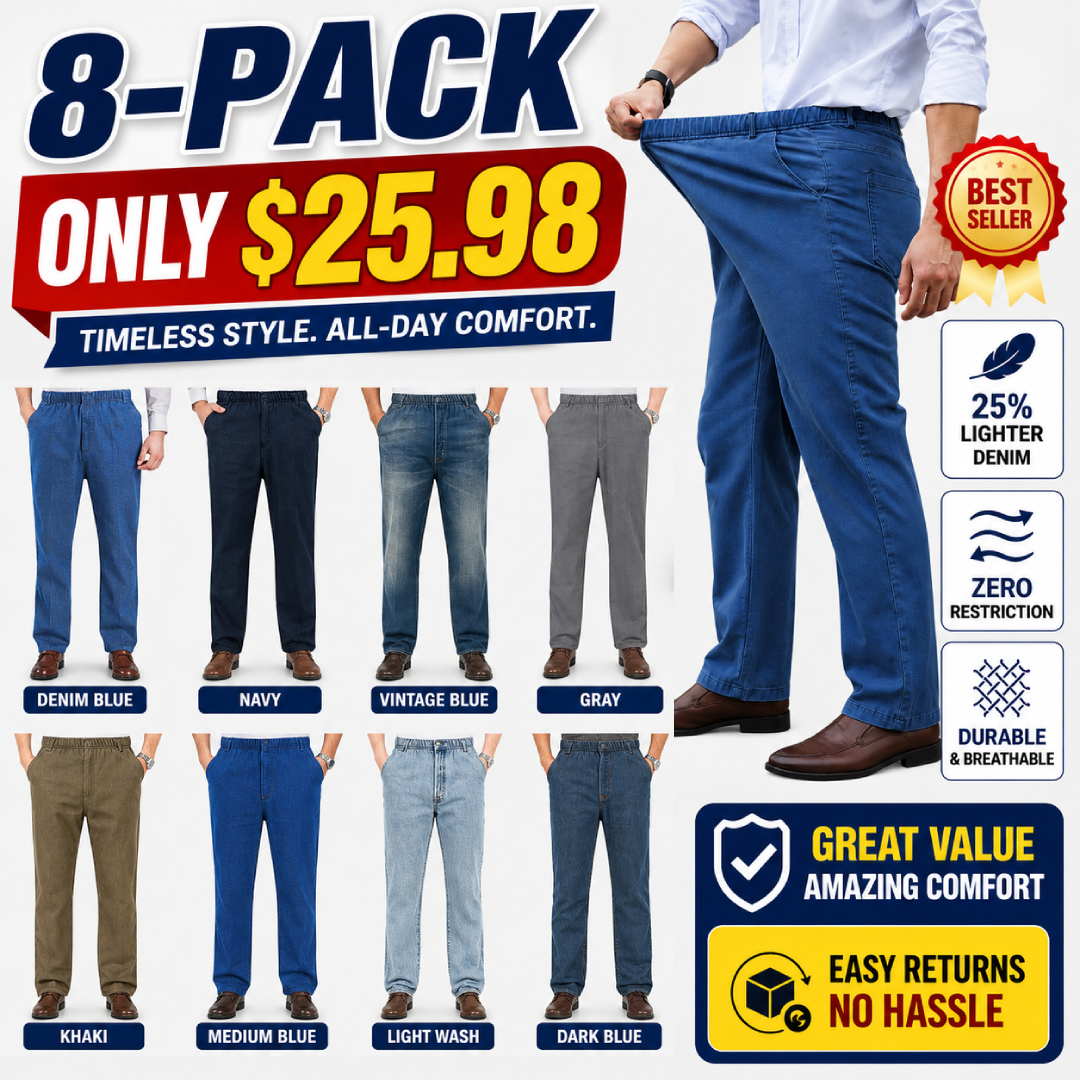 GentsFlex - Men's Comfortable Stretch Straight Leg Jeans