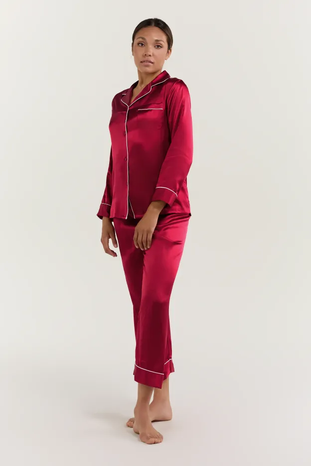 Women’s Long-Sleeve & Pants Silk Pajama