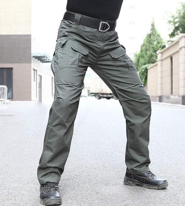 (7 Pants)  Men's Outdoor Tactical Pants Rip Stop Lightweight Waterproof Military Combat