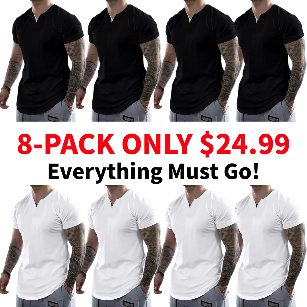 Men's Casual V-Neck T-Shirt