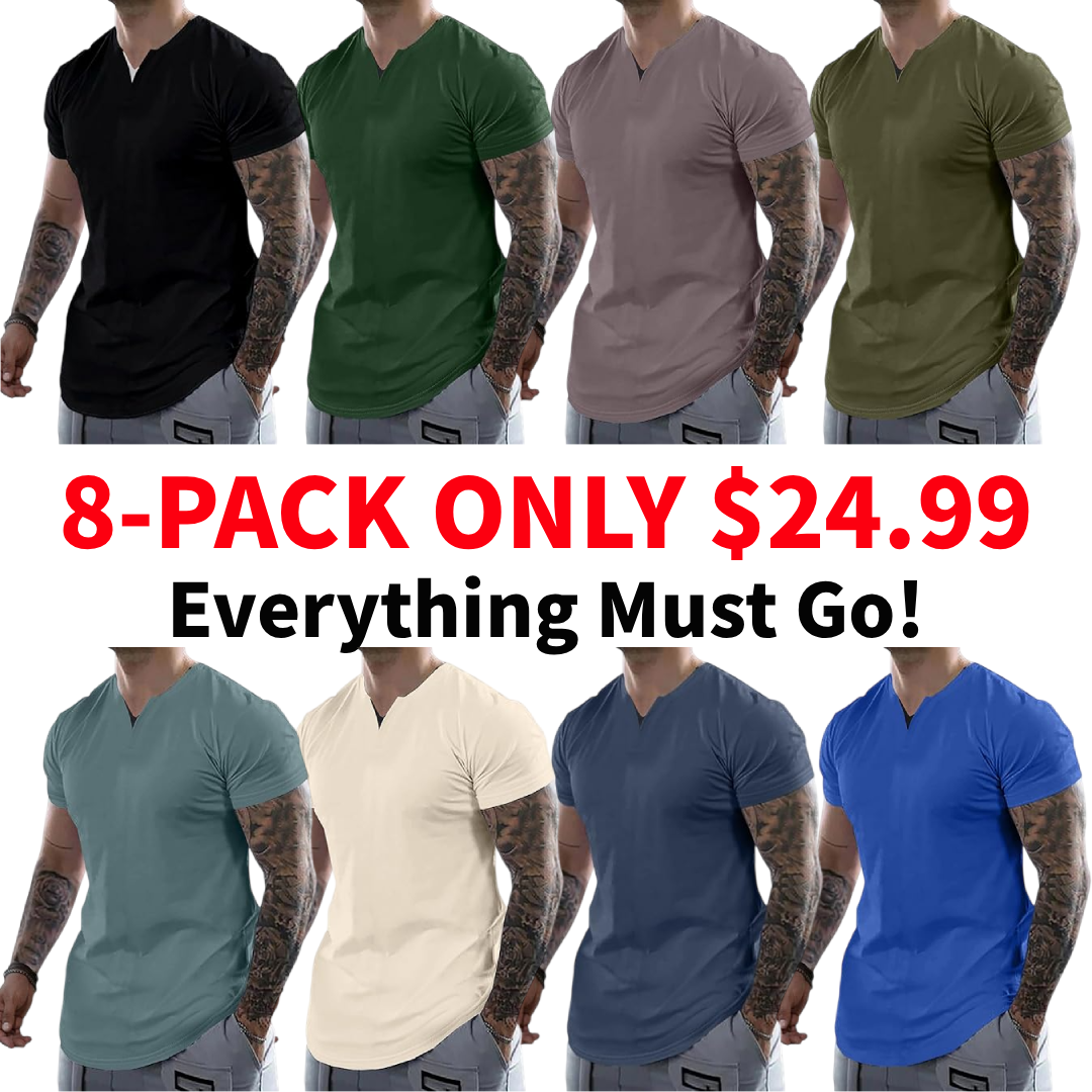 Men's Casual V-Neck T-Shirt