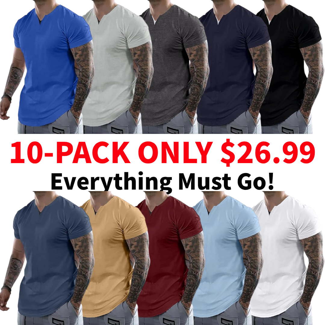 Men's Casual V-Neck T-Shirt
