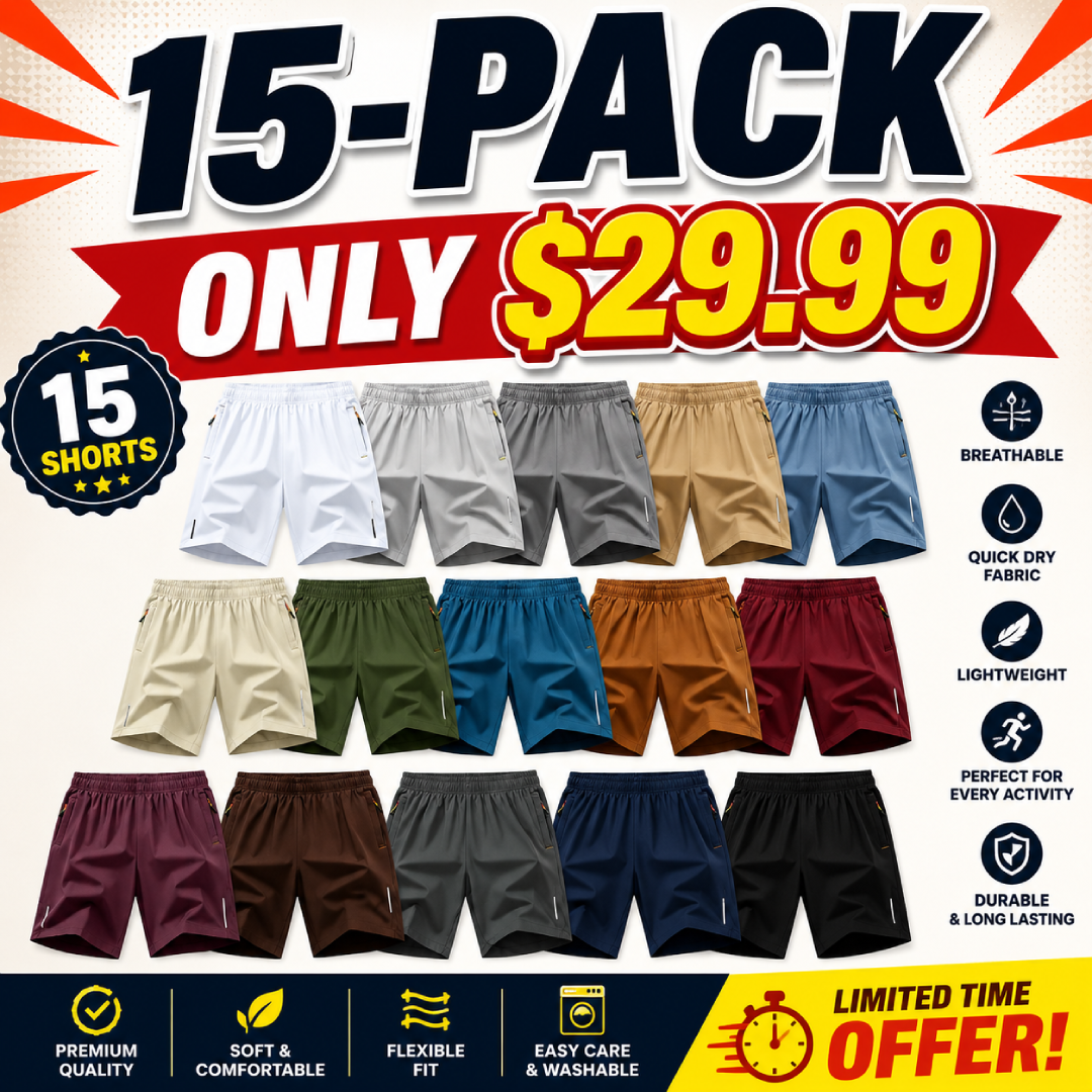 Men’s Ice Silk Athletic Shorts  Quick Dry Loose-Fit Lightweight Running Workout Gym Shorts with Pockets