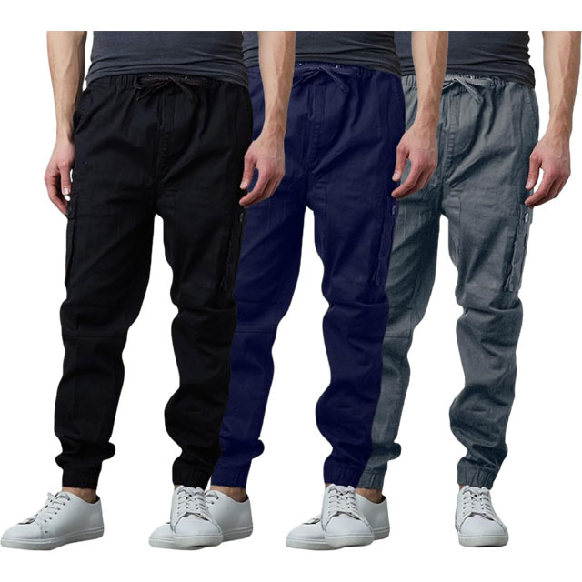 Last Day Promotion🔥3-Pack Men's Cotton Flex Stretch Cargo CombatJogger Pants (Sizes, S-6XL)