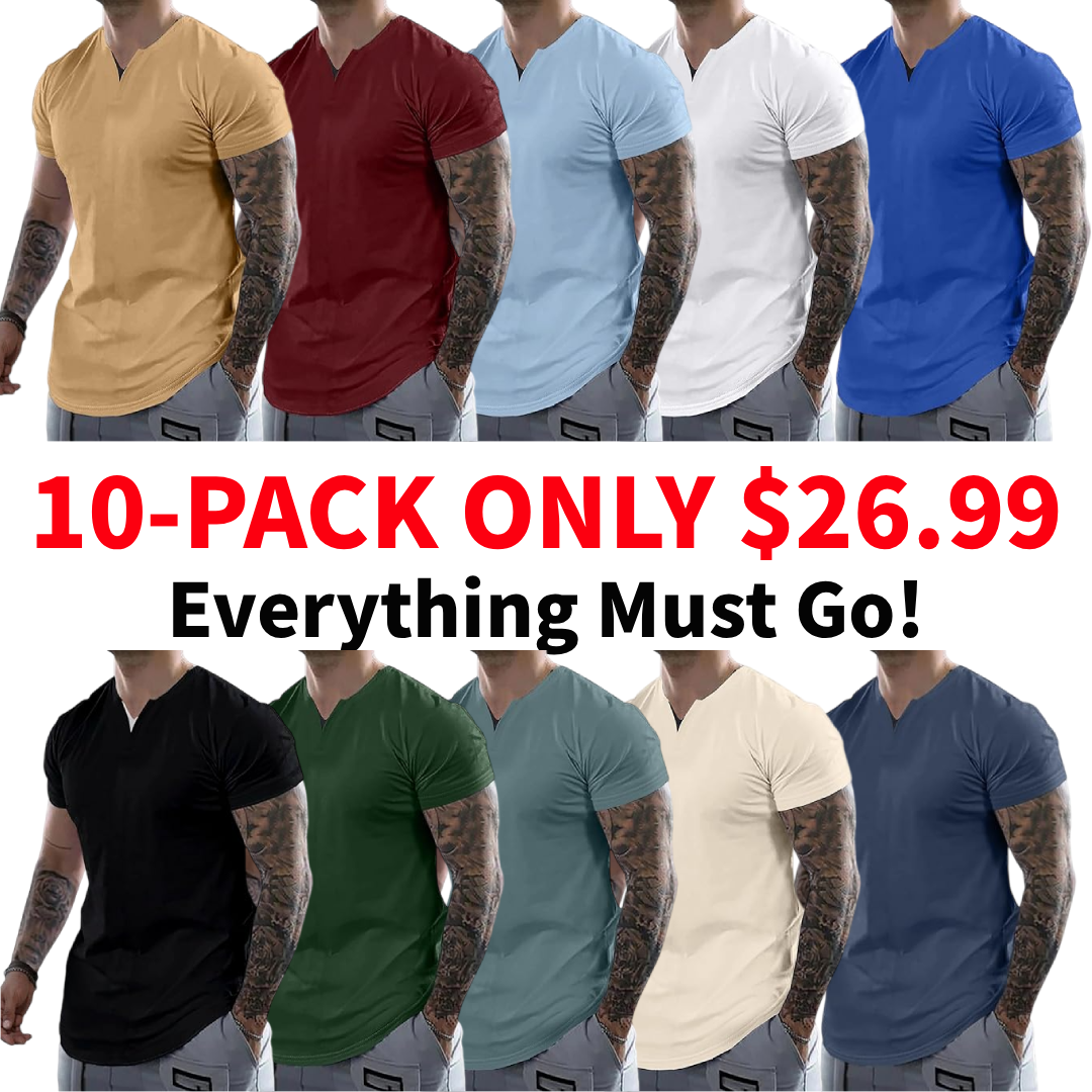 Men's Casual V-Neck T-Shirt