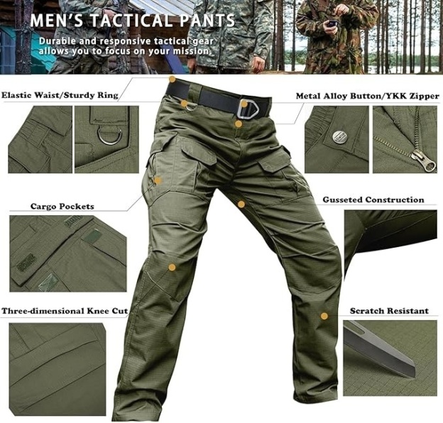 🔥🔥🔥10‐Pocket Tactical Cargo Pants – Built Rugged, Priced Right