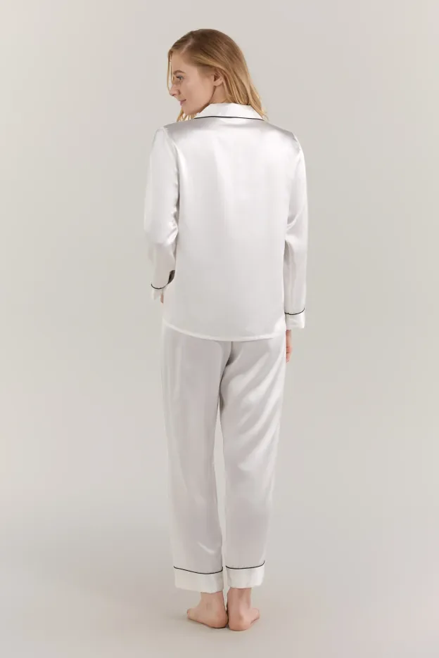 Women’s Long-Sleeve & Pants Silk Pajama