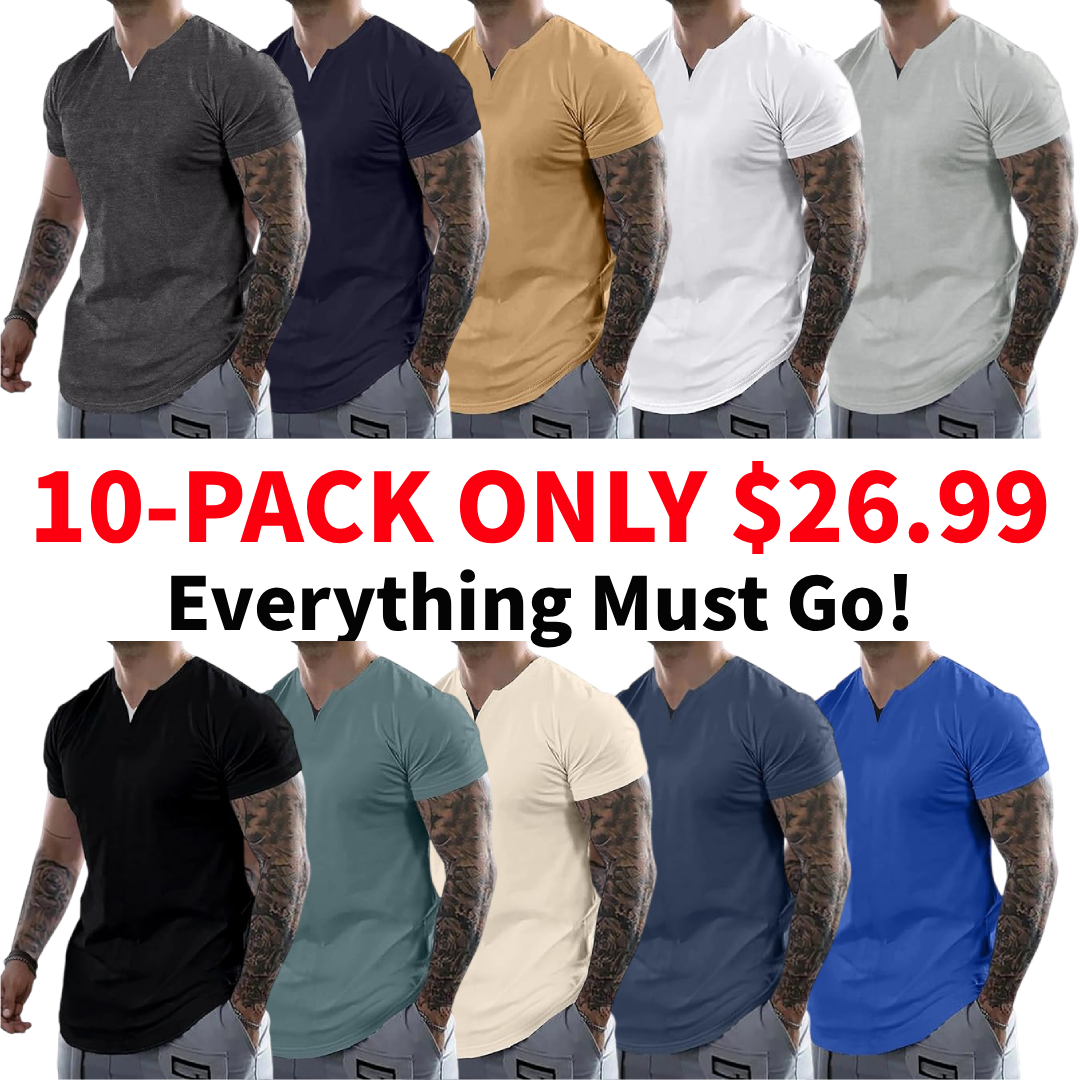 Men's Casual V-Neck T-Shirt