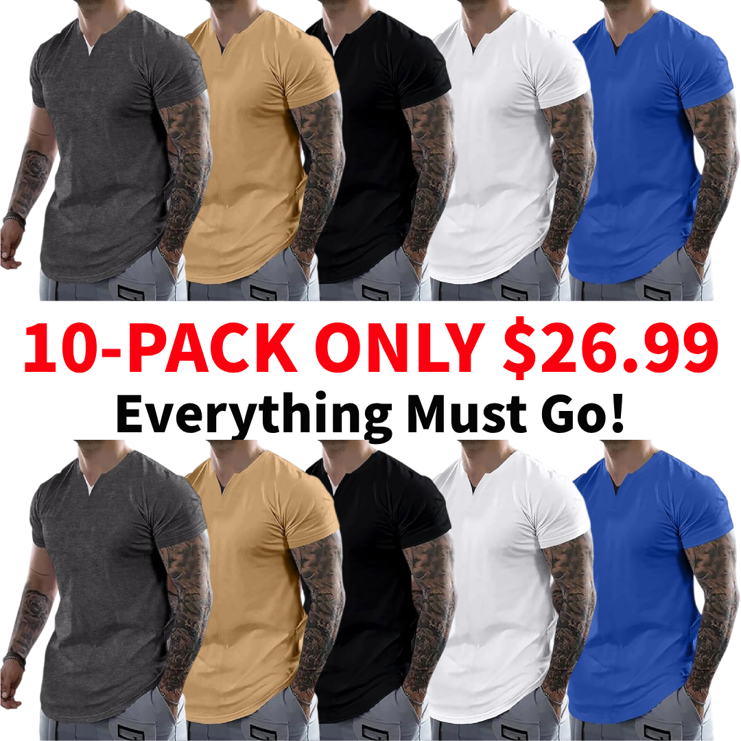 Men's Casual V-Neck T-Shirt