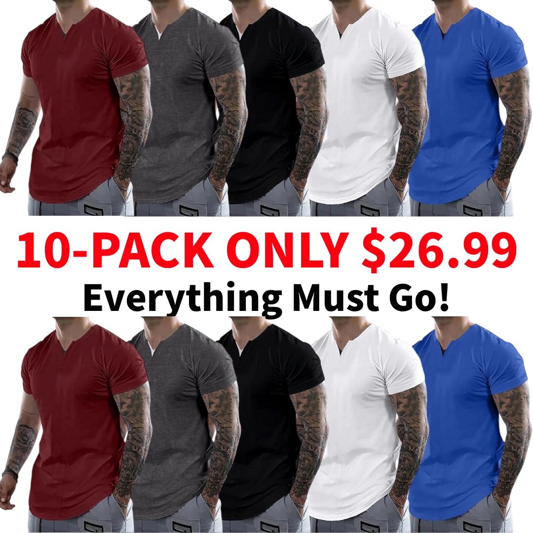 Men's Casual V-Neck T-Shirt