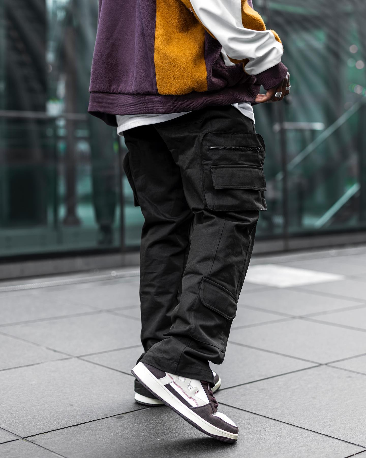 6-parks Unisex Street Style Plain Cotton Military Cargo Pants