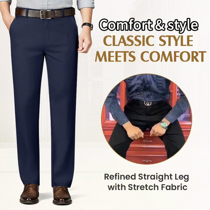 Men's High Stretch Straight Fit Pants