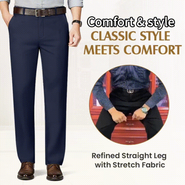 Men's High Stretch Straight Fit Pants