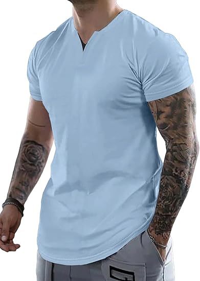Men's Casual V-Neck T-Shirt