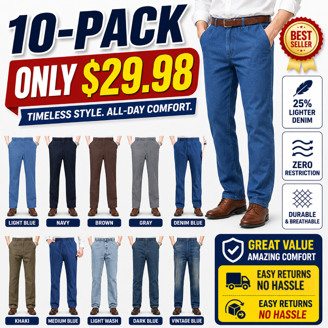 GentsFlex - Men's Comfortable Stretch Straight Leg Jeans