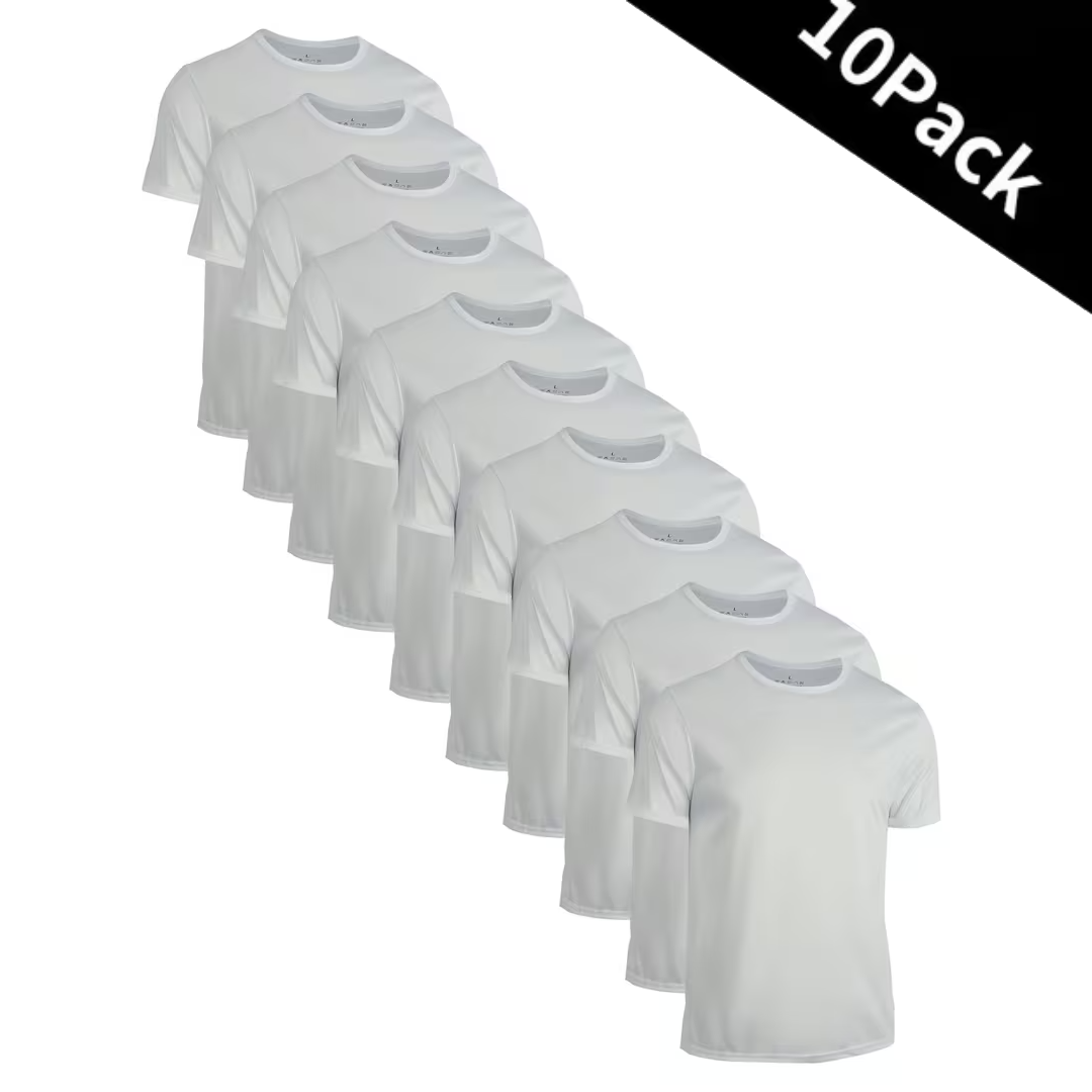 Men's Quick-Dry Breathable Sports T-Shirt 10-Piece Set