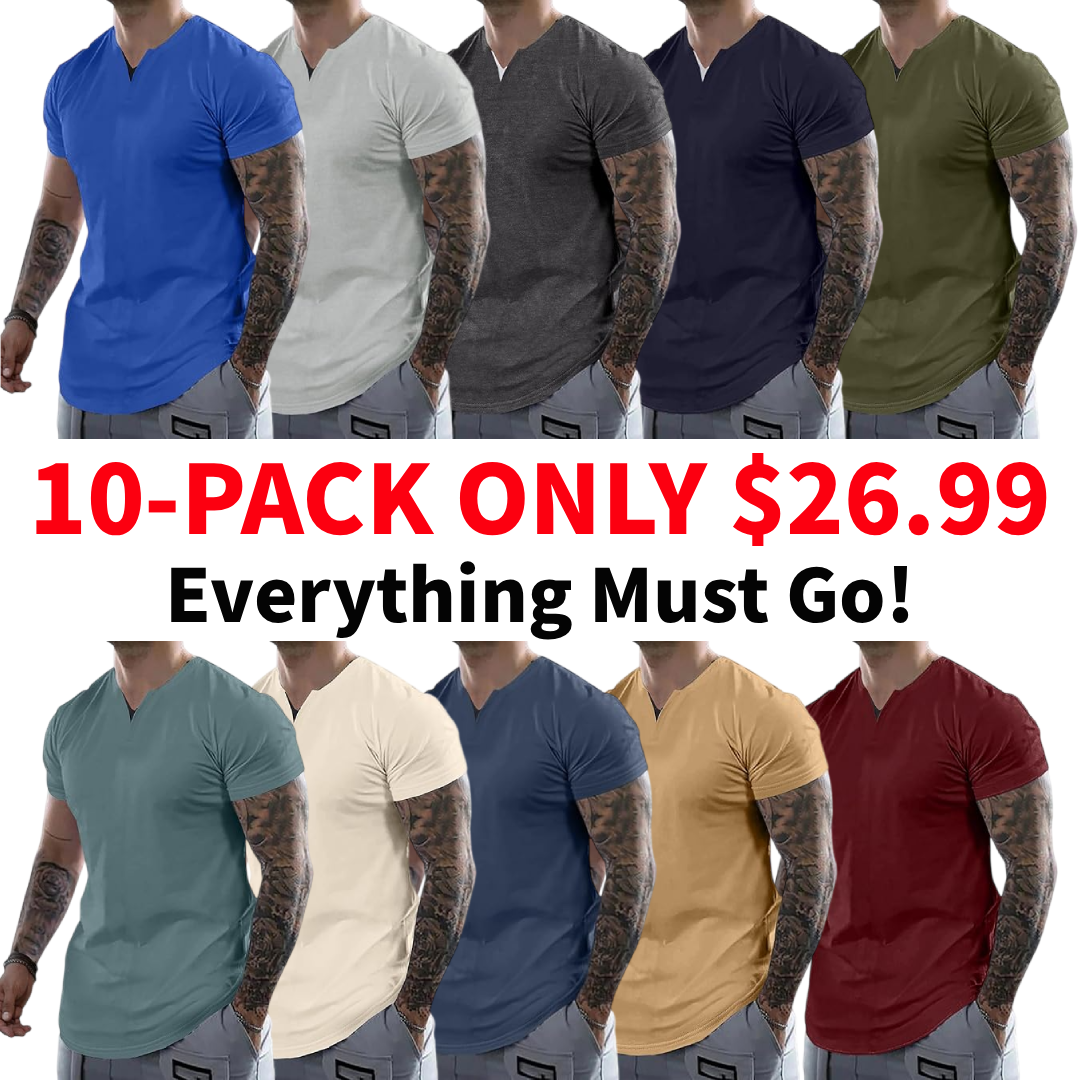 Men's Casual V-Neck T-Shirt