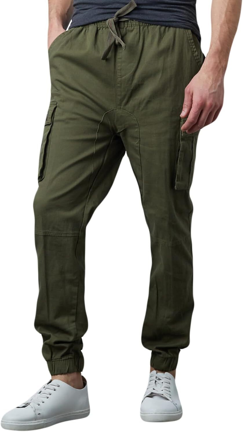 Last Day Promotion🔥3-Pack Men's Cotton Flex Stretch Cargo CombatJogger Pants (Sizes, S-6XL)