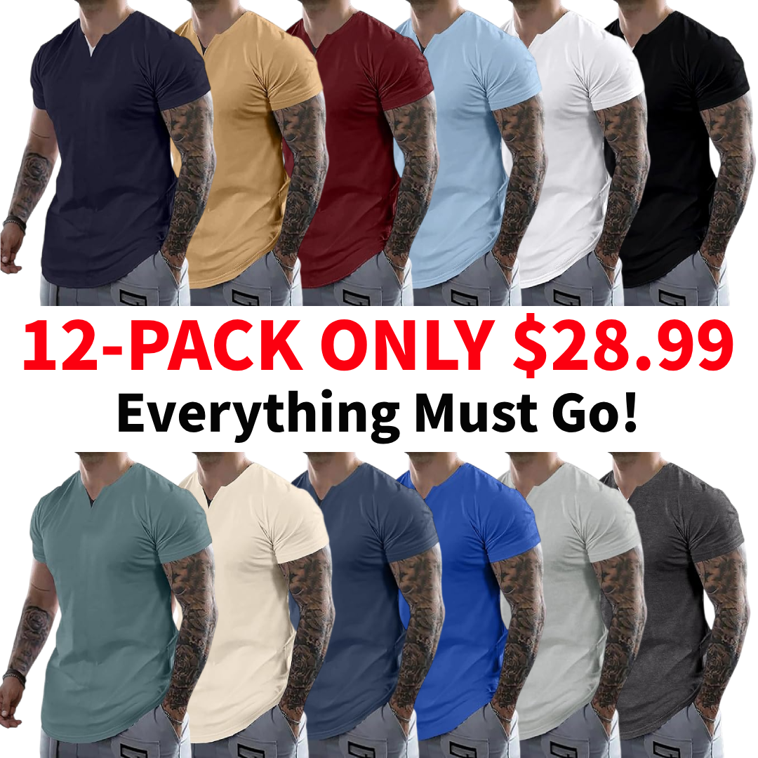 Men's Casual V-Neck T-Shirt