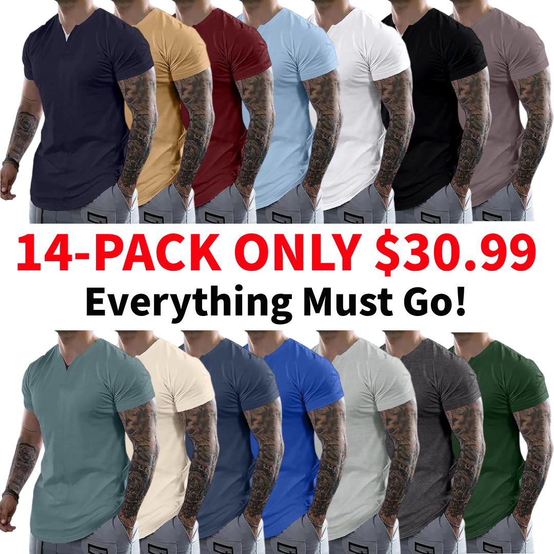 Men's Casual V-Neck T-Shirt