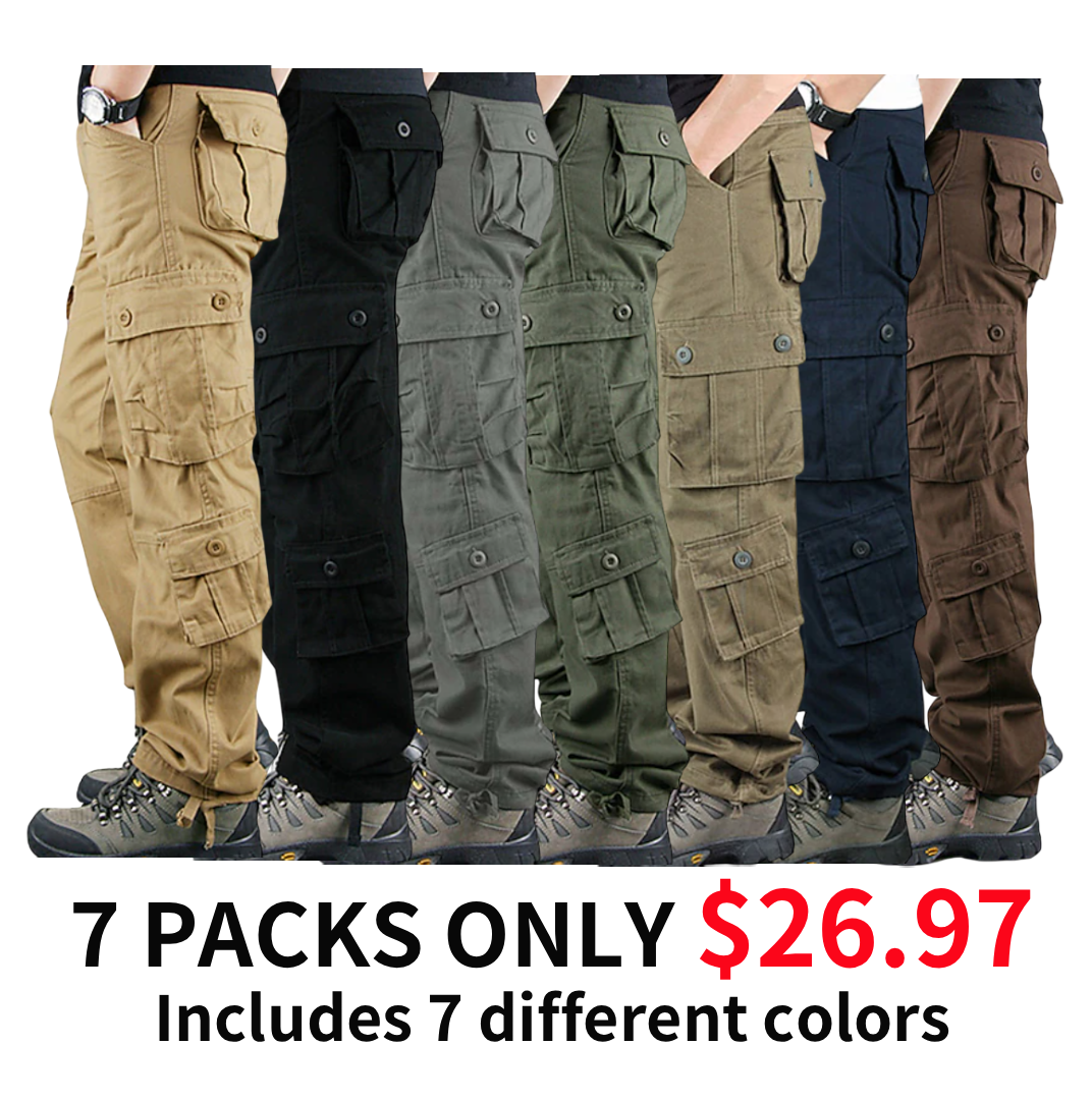 Men’s Tactical Cargo Pants – 8 Pockets, Ripstop, Quick-Dry, Breathable Combat Work Pants for Hiking & Outdoor