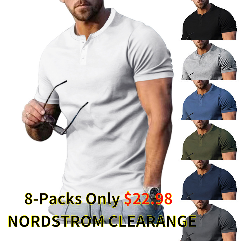 Men's simple and fitted stand-collar harem shirt
