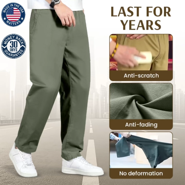 IRONFLEX - Flex Fit Zipper-Pocket Durable Pants